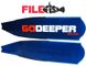 СтеклоПластікові лопаті для підводного полювання Filefish Blue