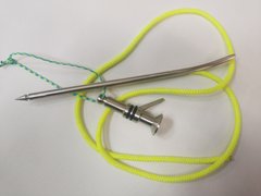 Безпечний кукан Базовского зі збільшеною голкою, нержавіюча сталь - мотузка