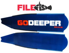 Стеклопластиковые лопасти для подводной охоты Filefish Blue