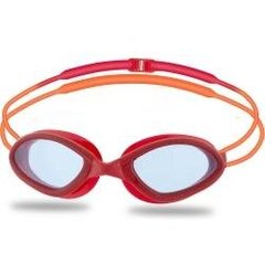 Детские очки для плавания стартовые HEAD SUPERFLEX MID RACE цвет оправы розовый, линзы обычные голубые