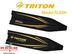 Карбоновые лопасти TRITON Model FLASH (строй J) желтые