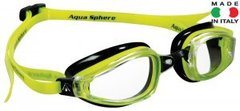 Очки для плавания Michael Phelps K180 YL/BLK L/CL (желто-черные; линзы прозрачные)