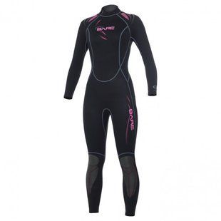 Гидрокостюм Thermalskin Full Lady 1мм черно-розовый