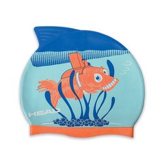Шапочка для плавання дитяча HEAD METEOR Cap (синьо-помаранчева)