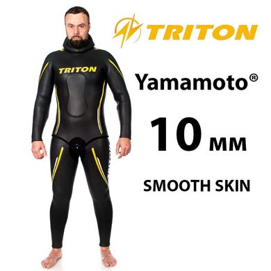 Гідрокостюм TRITON 10 мм Smooth Skin (гладкий)/відкрита пора, Ямамото 39