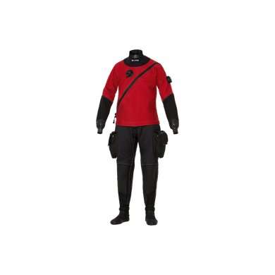 Сухой гидрокостюм Bare Expedition HD2 Tech Dry черно/красный