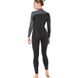 Мокрый женский гидрокостюм Bare Elatel Full 3-2 mm черно-серый, размер: 10