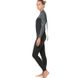 Мокрый женский гидрокостюм Bare Elatel Full 3-2 mm черно-серый, размер: 14