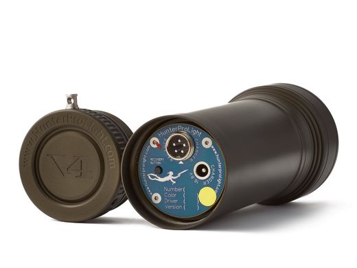 Фонарь для подводной охоты, дайвинга, а также видеосъемки «HunterProLight-4  V4»