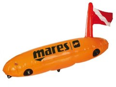 Буй Mares Torpedo с держателями снаряжения подводной охоты