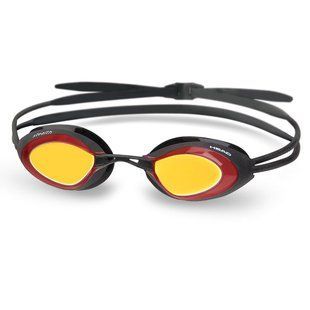 Очки для плавания HEAD STEALTH LSR зеркальное покрытие (черно красные)