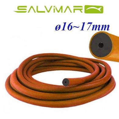 Латексные арбалетные тяги Salvimar в бухтах (цена за 1 метр) 16 -17 мм A - Boost - черные в оранжевом чулке