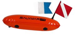 Буй для подводной охоты Salvimar торпедо с двумя флагами