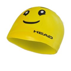 Шапочка для плавання HEAD SILICONE SKETCH SKUL (жовта з малюнком)