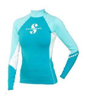 Реглан Scubapro Rash Guard Women бело-бирюзовій, размер: M
