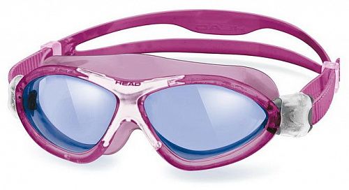 Детские очки для плавания HEAD MONSTER JR со стандартным покрытием (розово-голубые)