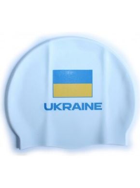 Шапочка для плавання CAP FLAT UKRAINAN FEDERATION (белая)