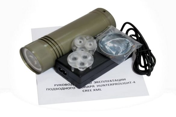 Мастеровой подводный фонарь HunterProLight-4 Xml (1800 Lm)