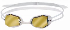 Очки для плавания HEAD DIAMOND + зеркальное покрытие (бело-прозрачные)