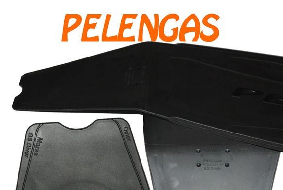 Лопасти для ласт подводной охоты пластиковые Pelengas Black, средней жесткости