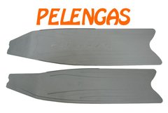 Лопасти для ласт подводной охоты пластиковые Pelengas серые (soft)