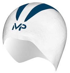 Шапочка для плавания X-O р.M (бело-темно-синий) Michael Phelps