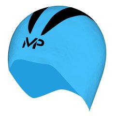 Шапочка для плавания X-O р.M (голубой-черный) Michael Phelps