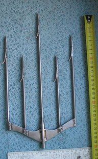 Пятизубый титановый наконечник Базовского для подводной охоты на кефаль