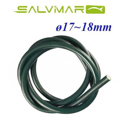 Латексные арбалетные тяги Salvimar в бухтах (цена за 1 метр) 17 -18 мм - прозрачная в черной оболочке