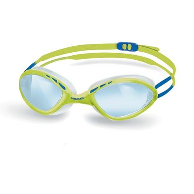 Очки для плавания HEAD TIGER RACE MID (желто-синие)