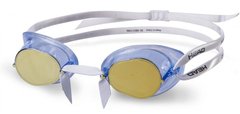Очки для плавания HEAD RACER TPR + зеркальное покрытие (прозрачно-синие)