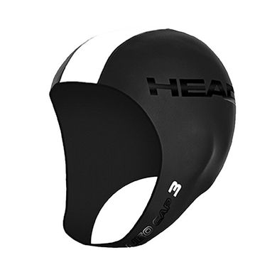 Шапка для тріатлону HEAD NEO CAP (чорно-біла)