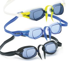 Очки для плавания Michael Phelps CHRONOS WH/LM L/DK (бело-синие; линзы синие)