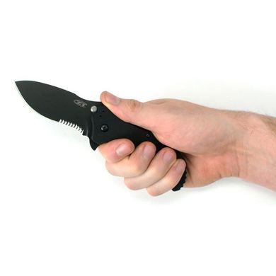 Нож Zero Tolerance FOLDER G-10 BLACK/BLACK , SERRATED, 0350ST