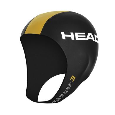 Шапка для тріатлону HEAD NEO CAP (чорно-жовта)