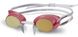 Очки для плавания HEAD RACER TPR + зеркальное покрытие (червоно-золотые серебристые)