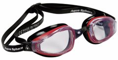 Очки для плавания Michael Phelps K180 RD/BLK L/CL (красно-черные; линзы прозрачные)