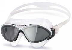 Очки для плавания HEAD HORIZON (бело-черные) линзы затемнённые дымчатые